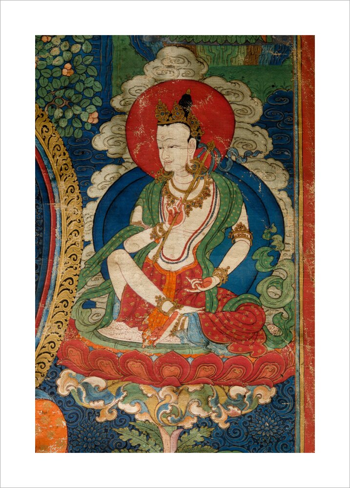 Thangka of Buddha preaching the dharma - Art print