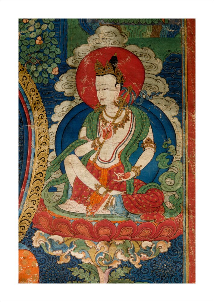Thangka of Buddha preaching the dharma - Art print
