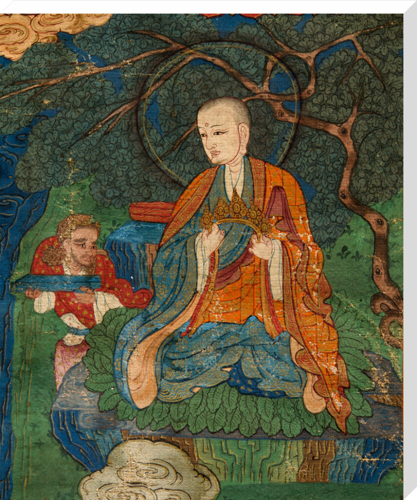 Thangka of Buddha preaching the dharma - Art print