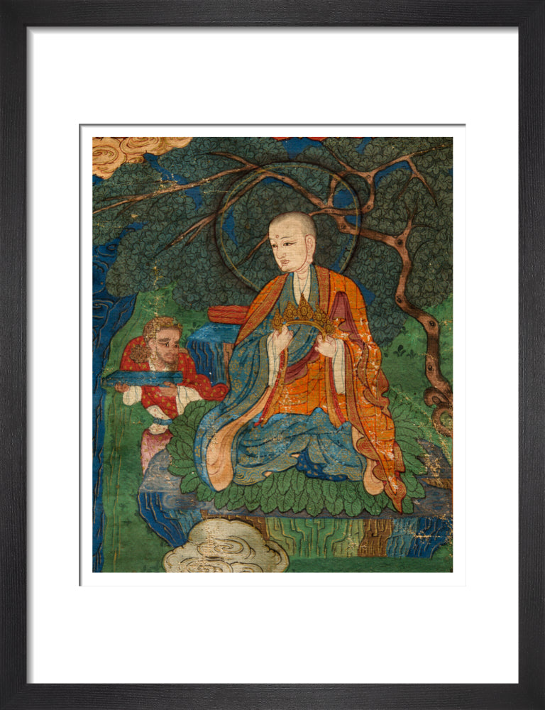 Thangka of Buddha preaching the dharma - Art print