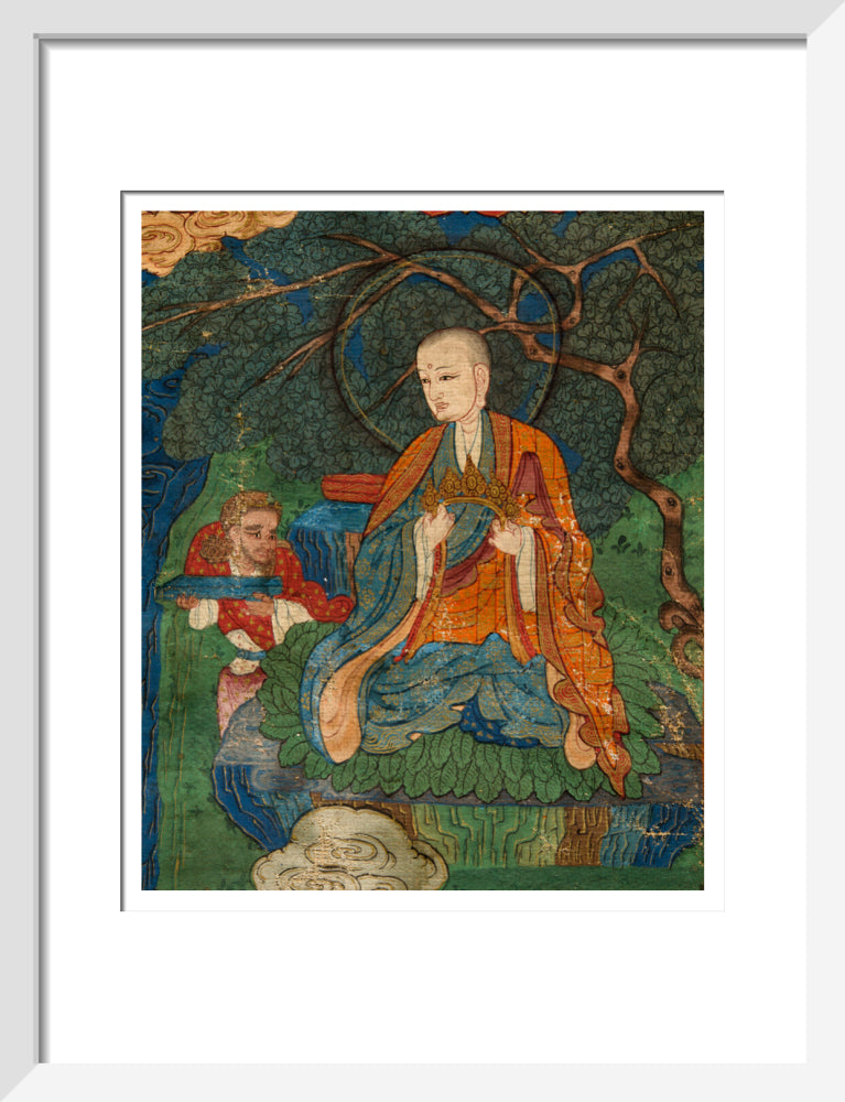 Thangka of Buddha preaching the dharma - Art print