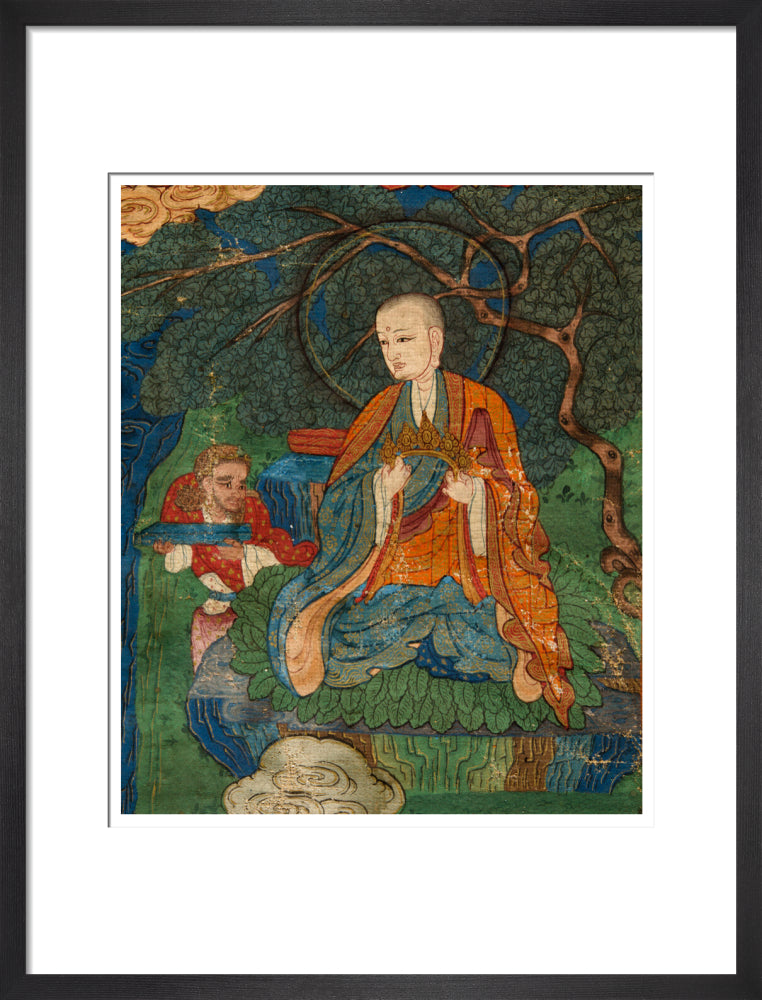Thangka of Buddha preaching the dharma - Art print