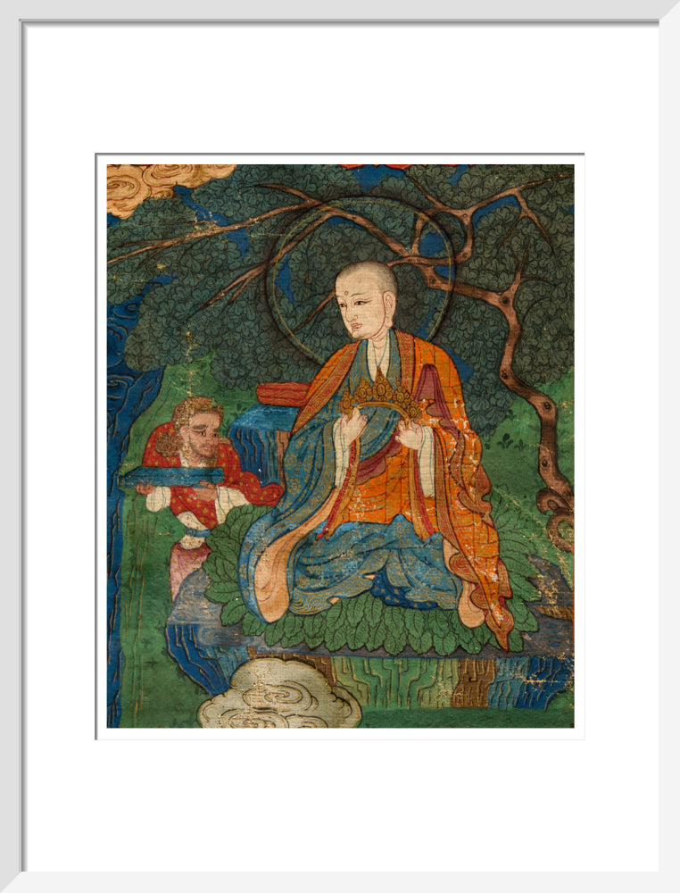 Thangka of Buddha preaching the dharma - Art print
