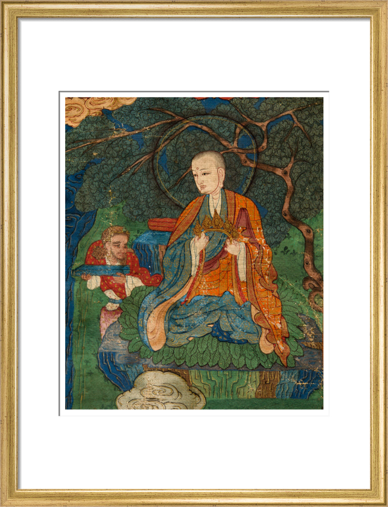 Thangka of Buddha preaching the dharma - Art print