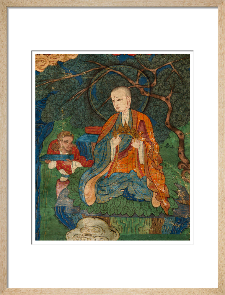Thangka of Buddha preaching the dharma - Art print