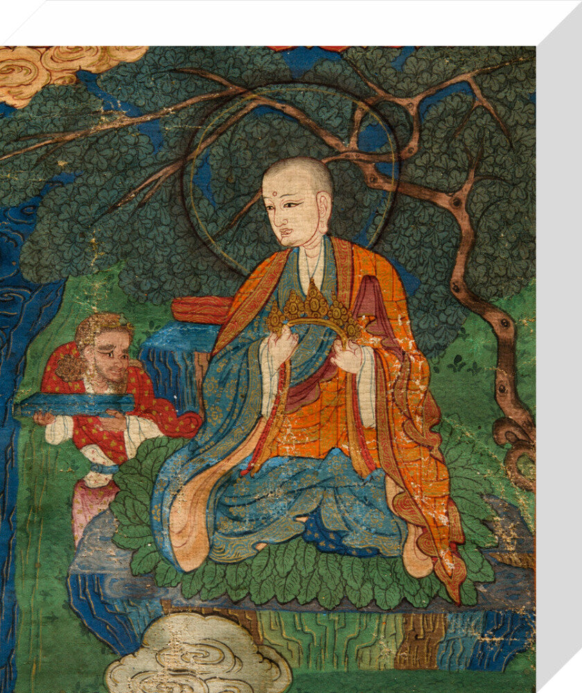 Thangka of Buddha preaching the dharma - Art print
