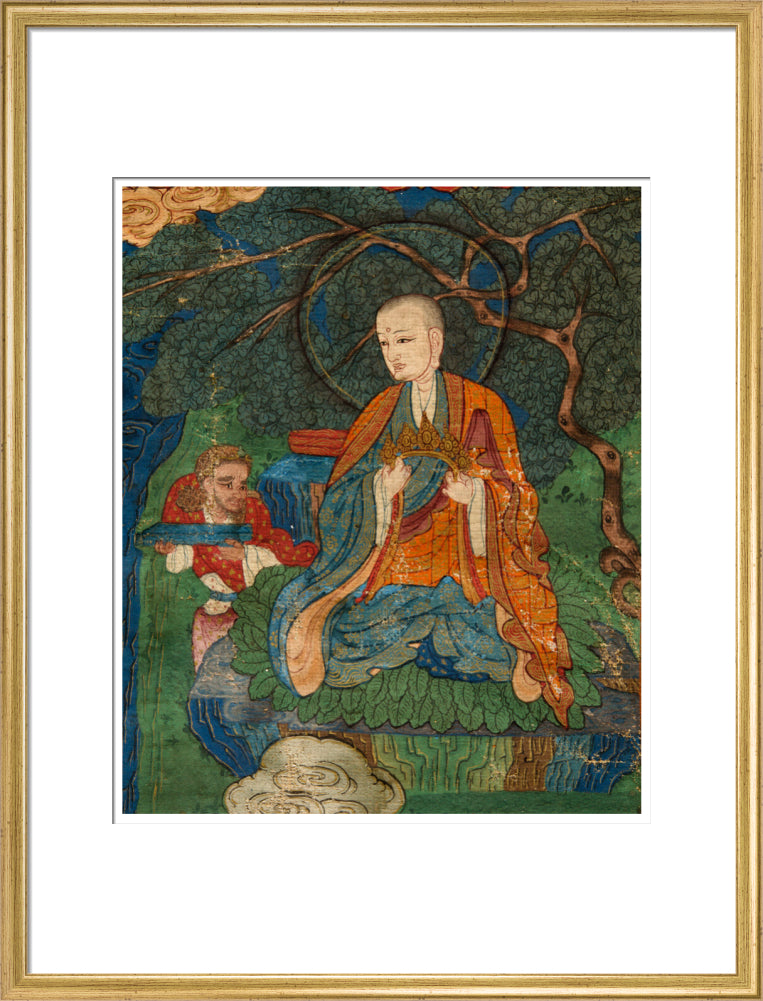 Thangka of Buddha preaching the dharma - Art print