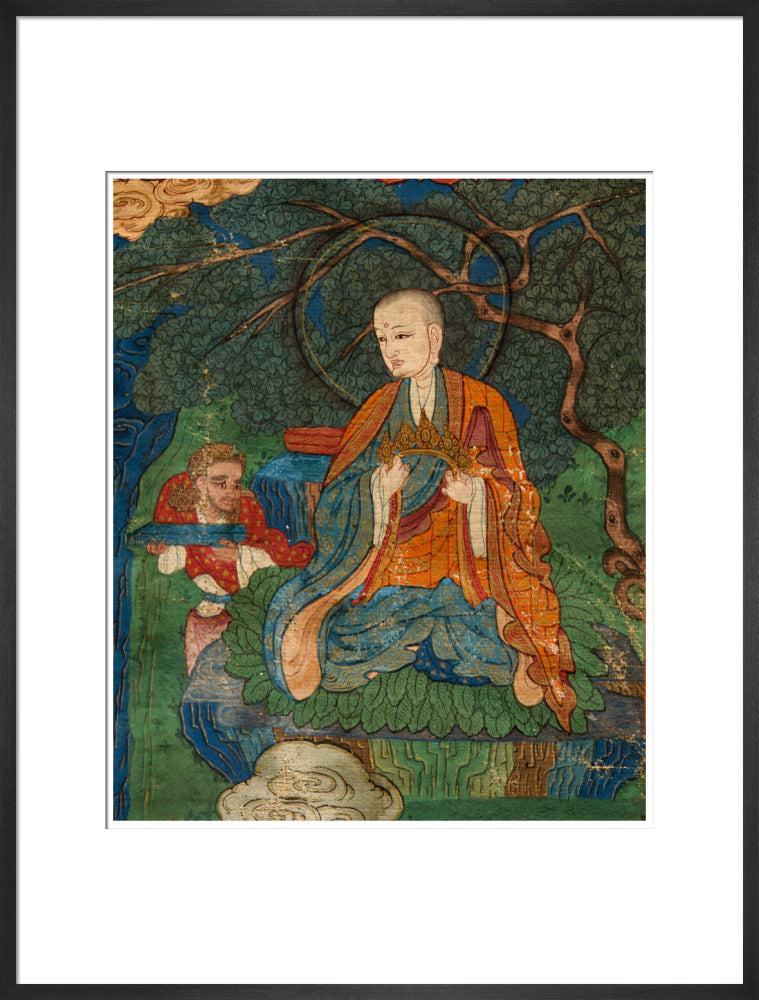Thangka of Buddha preaching the dharma - Art print
