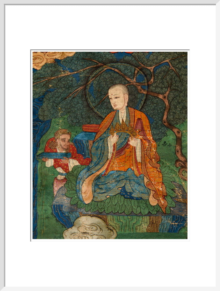 Thangka of Buddha preaching the dharma - Art print