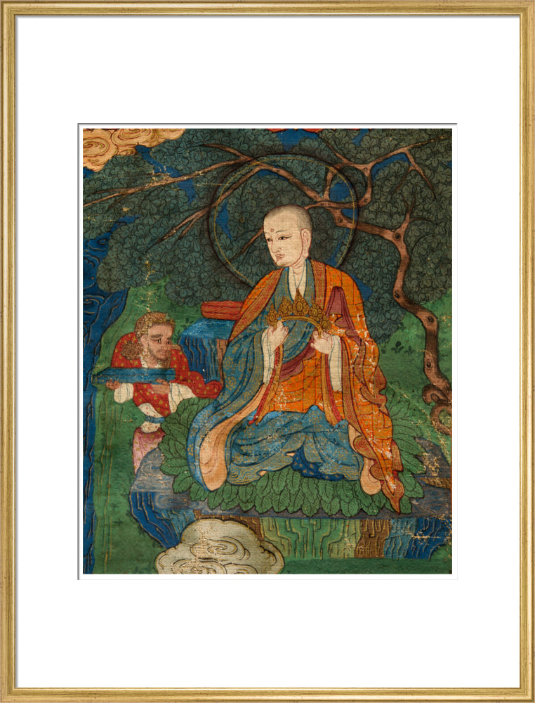 Thangka of Buddha preaching the dharma - Art print