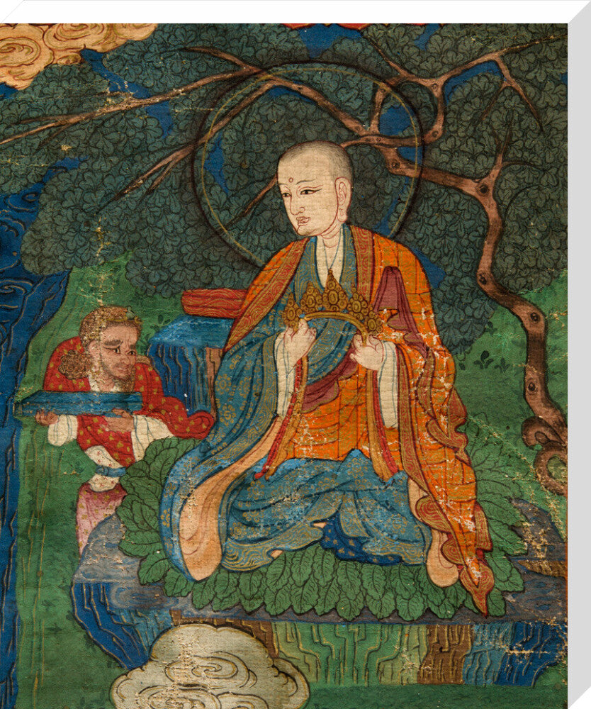 Thangka of Buddha preaching the dharma - Art print