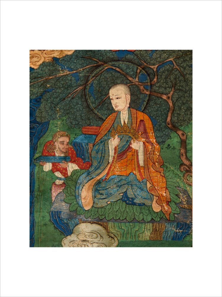 Thangka of Buddha preaching the dharma - Art print