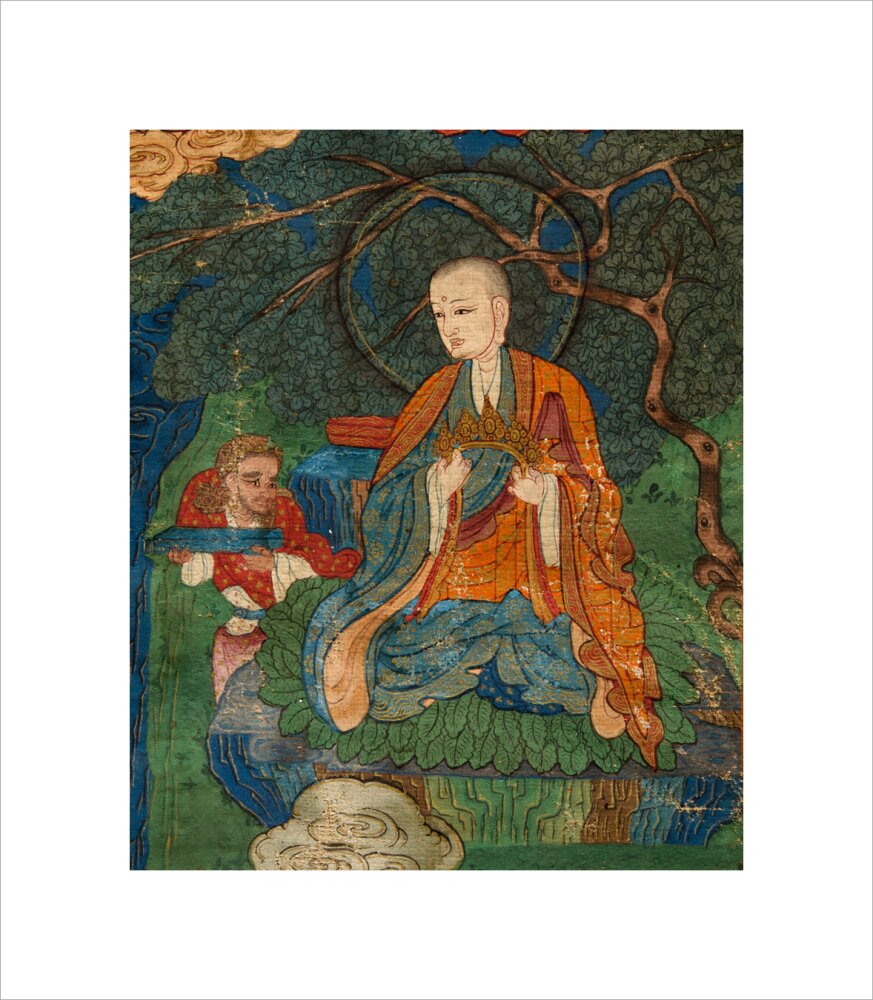 Thangka of Buddha preaching the dharma - Art print