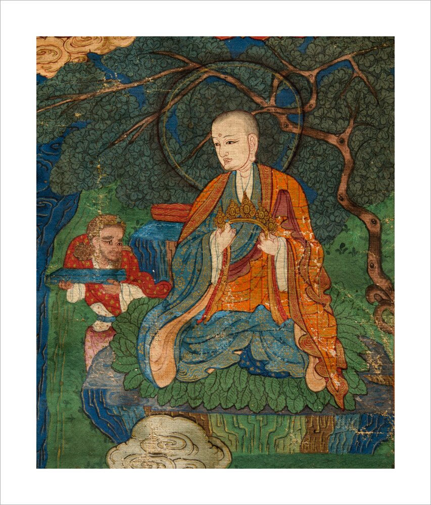 Thangka of Buddha preaching the dharma - Art print