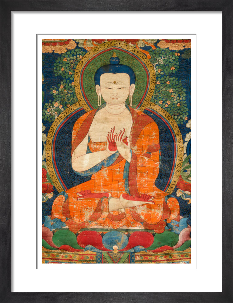 Thangka of Buddha preaching the dharma - Art print