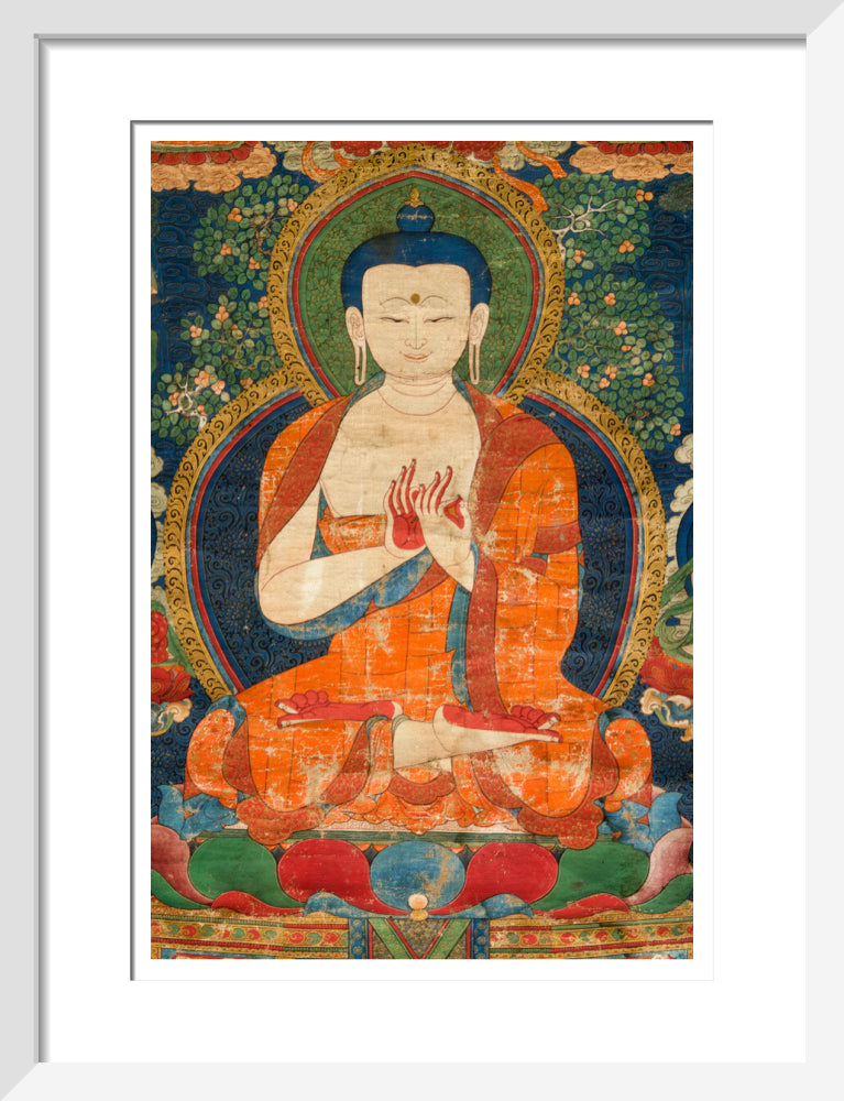 Thangka of Buddha preaching the dharma - Art print