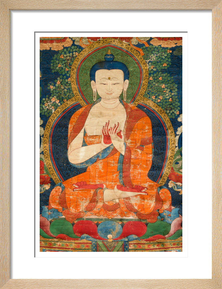 Thangka of Buddha preaching the dharma - Art print