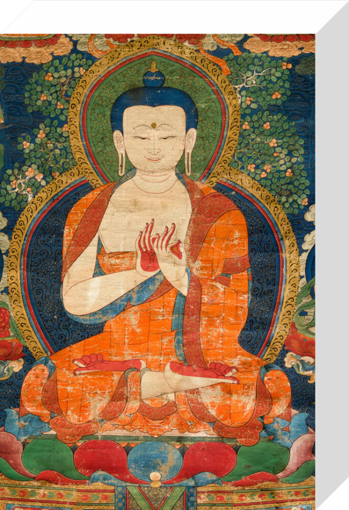 Thangka of Buddha preaching the dharma - Art print