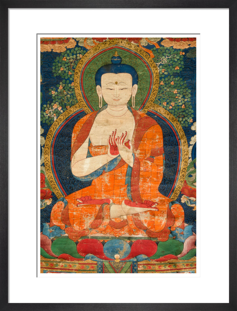 Thangka of Buddha preaching the dharma - Art print