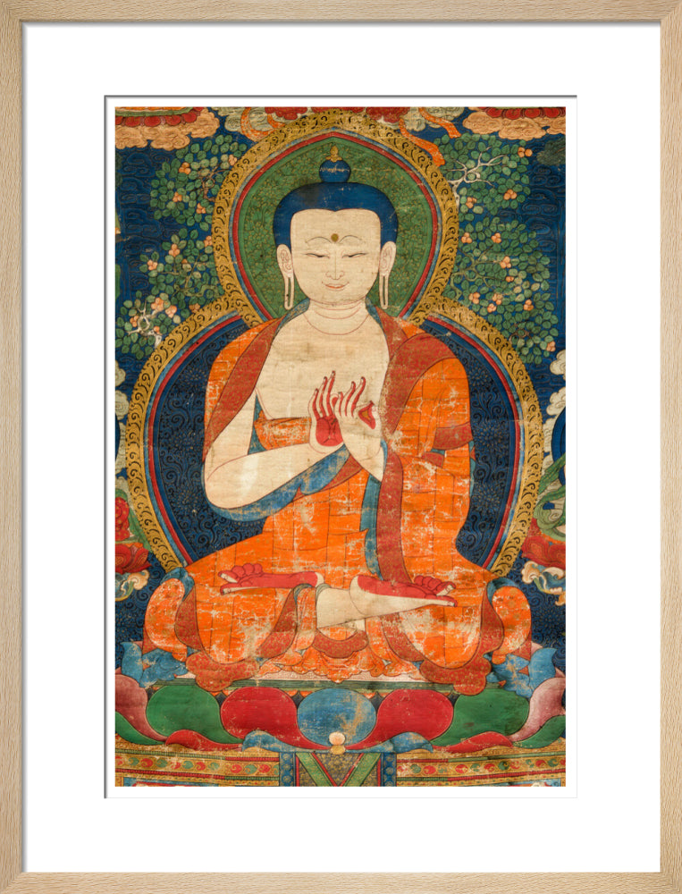 Thangka of Buddha preaching the dharma - Art print