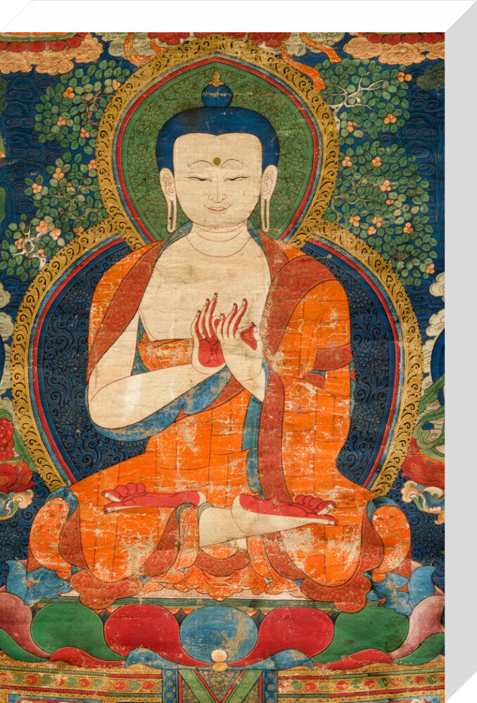 Thangka of Buddha preaching the dharma - Art print
