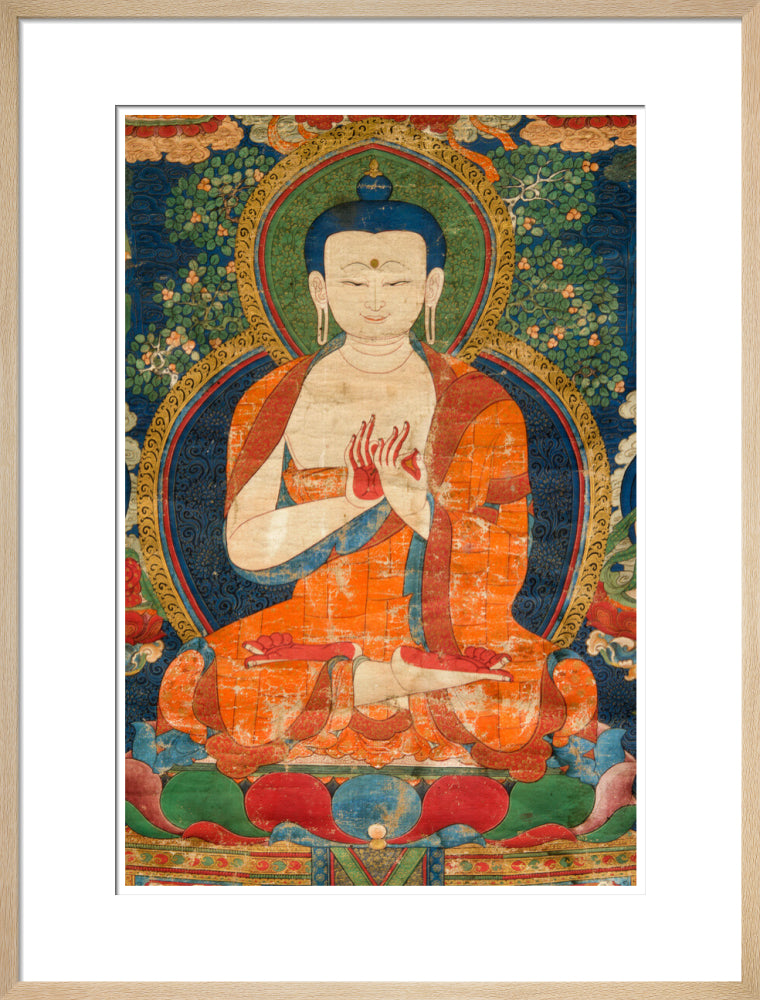 Thangka of Buddha preaching the dharma - Art print