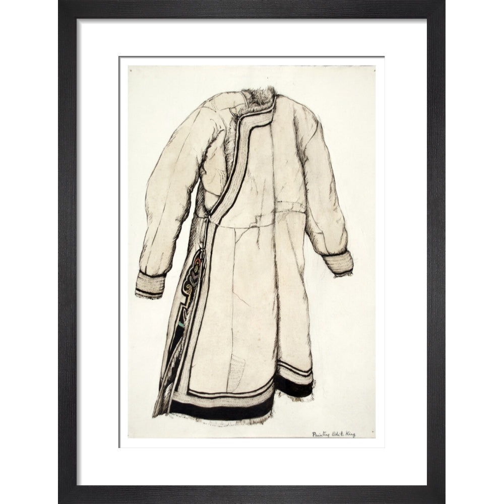 Paintings and drawings of Mongolian clothing - Art print