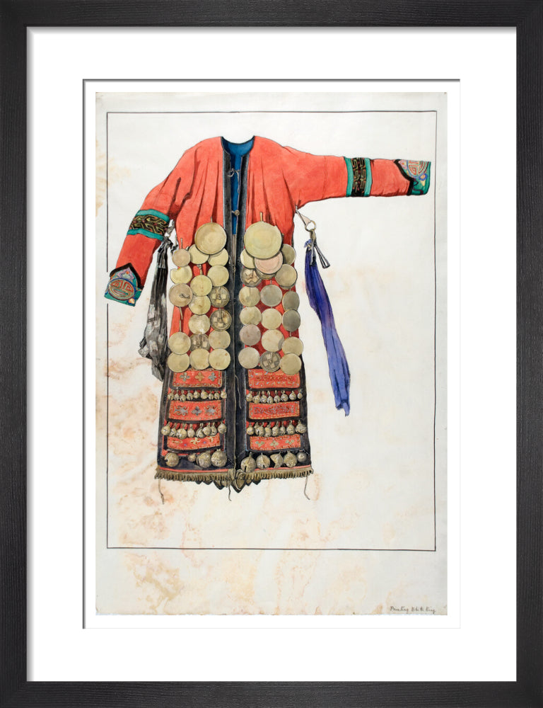 Watercolour of a Numinchen Shamaness costume - Art print