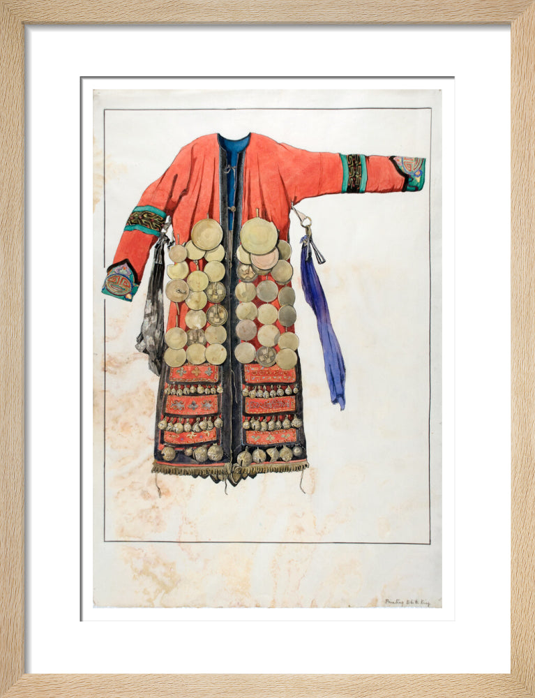 Watercolour of a Numinchen Shamaness costume - Art print
