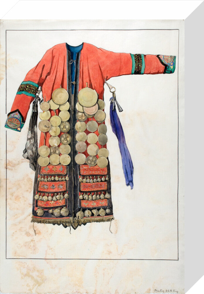 Watercolour of a Numinchen Shamaness costume - Art print