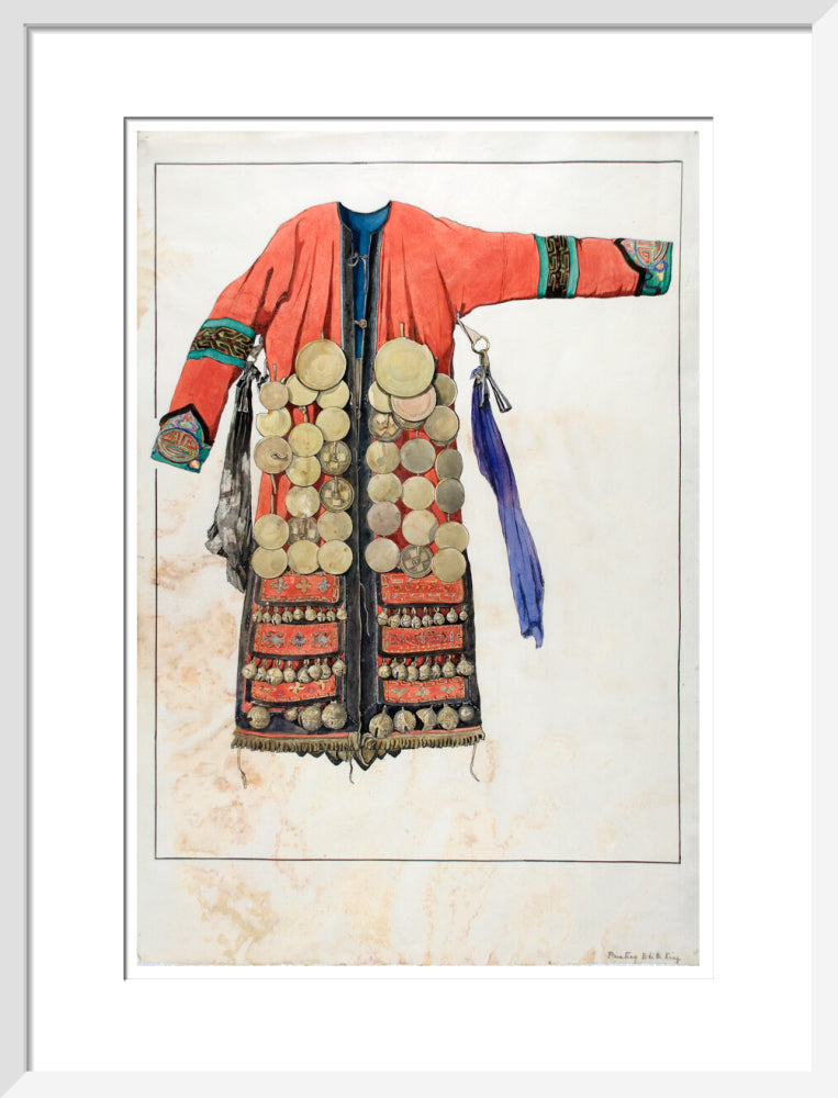 Watercolour of a Numinchen Shamaness costume - Art print