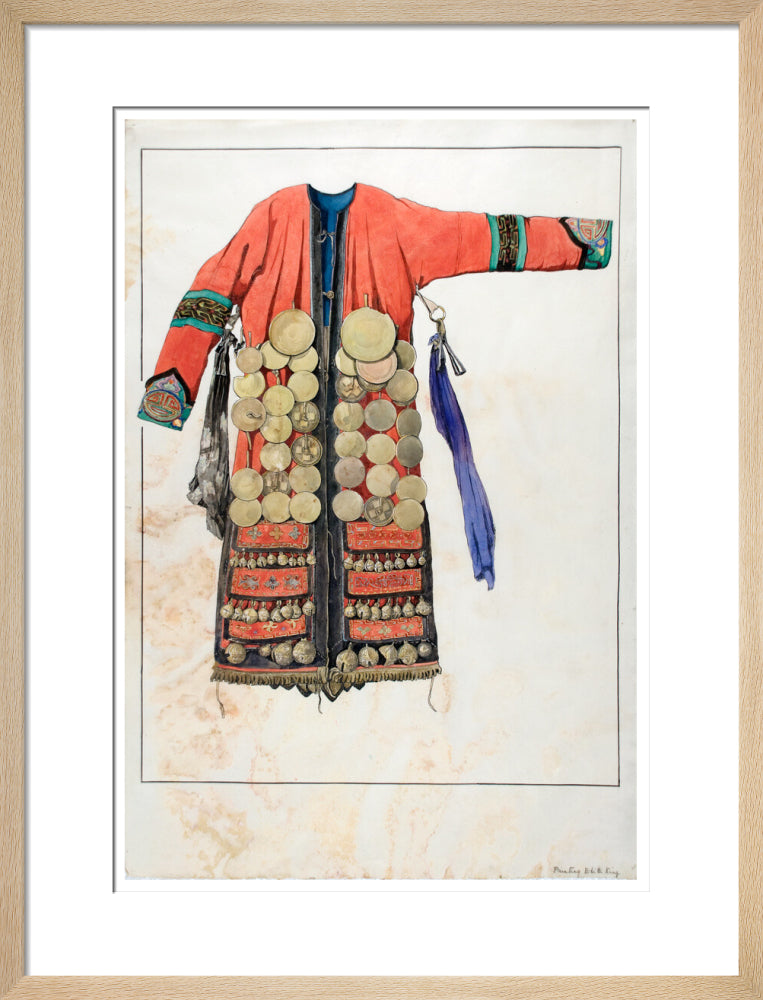 Watercolour of a Numinchen Shamaness costume - Art print