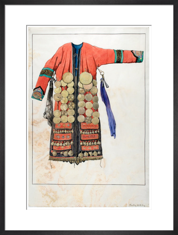 Watercolour of a Numinchen Shamaness costume - Art print