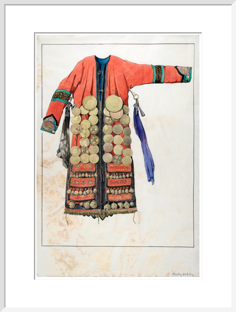 Watercolour of a Numinchen Shamaness costume - Art print