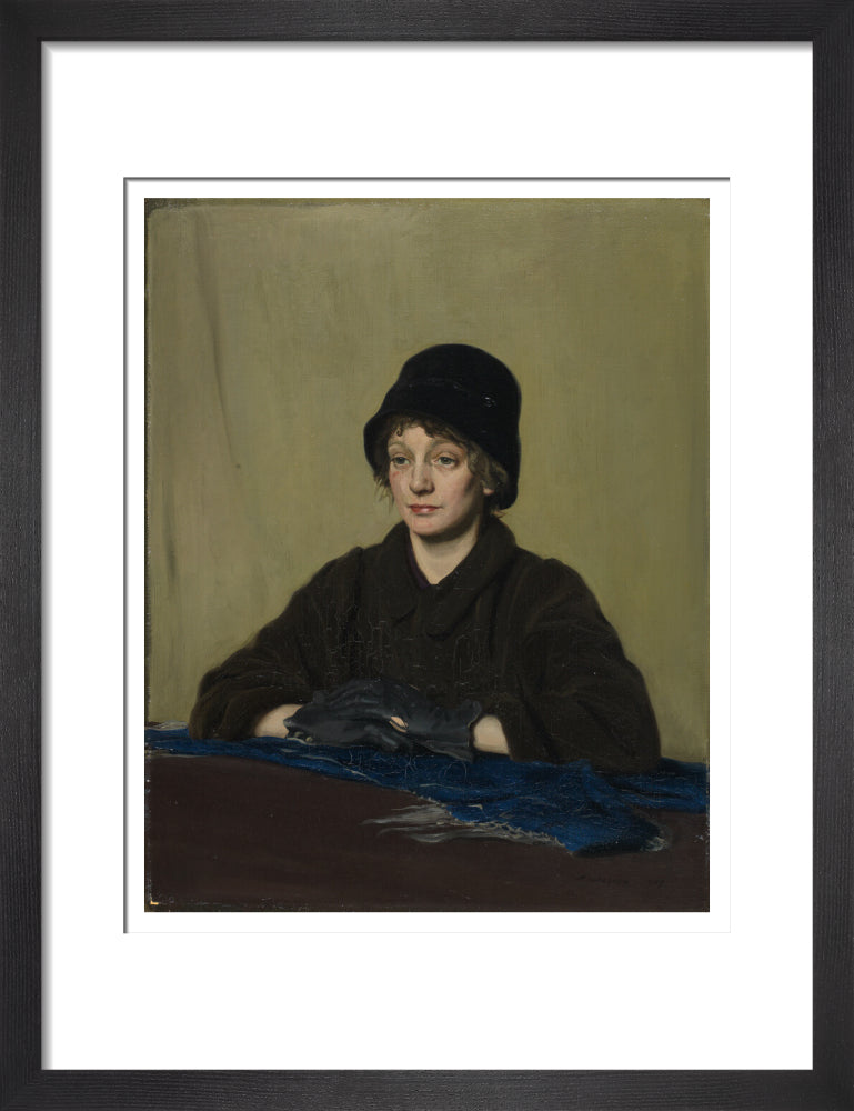 The Girl with a Tattered Glove - Art print