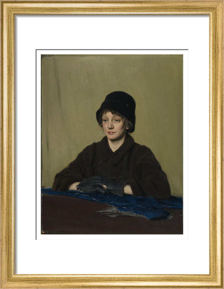 The Girl with a Tattered Glove - Art print