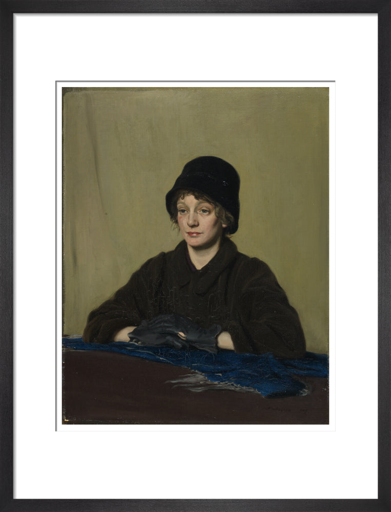 The Girl with a Tattered Glove - Art print