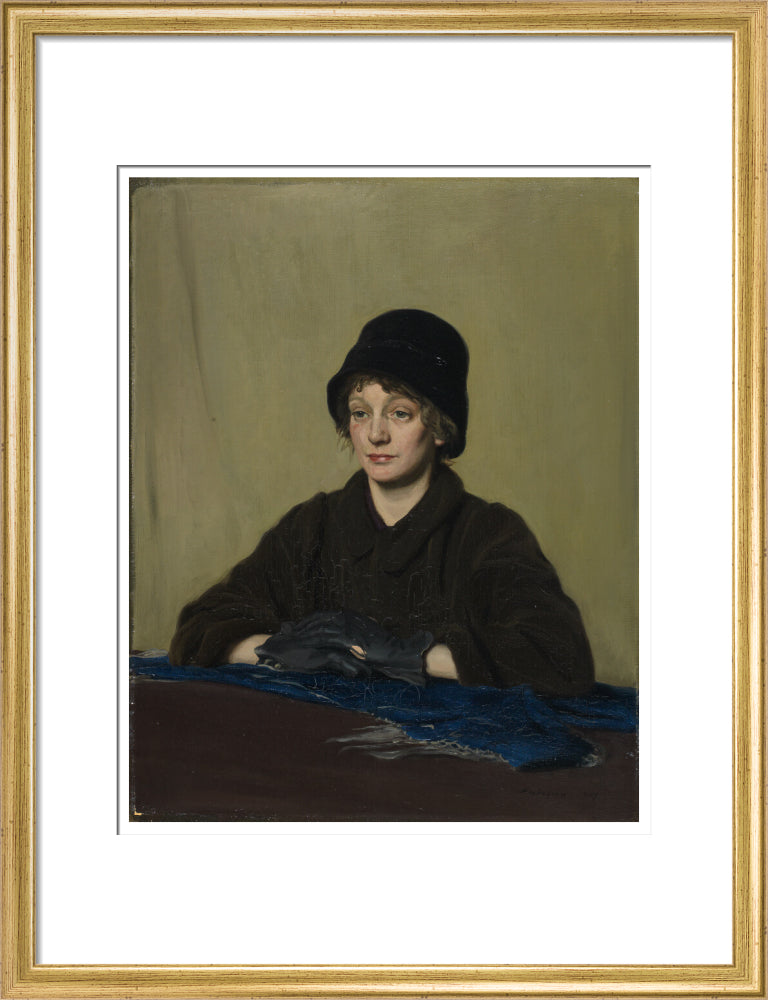 The Girl with a Tattered Glove - Art print