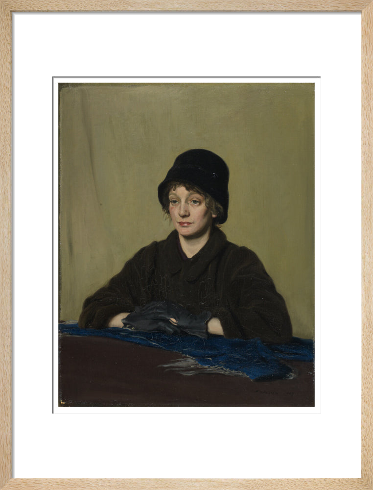 The Girl with a Tattered Glove - Art print