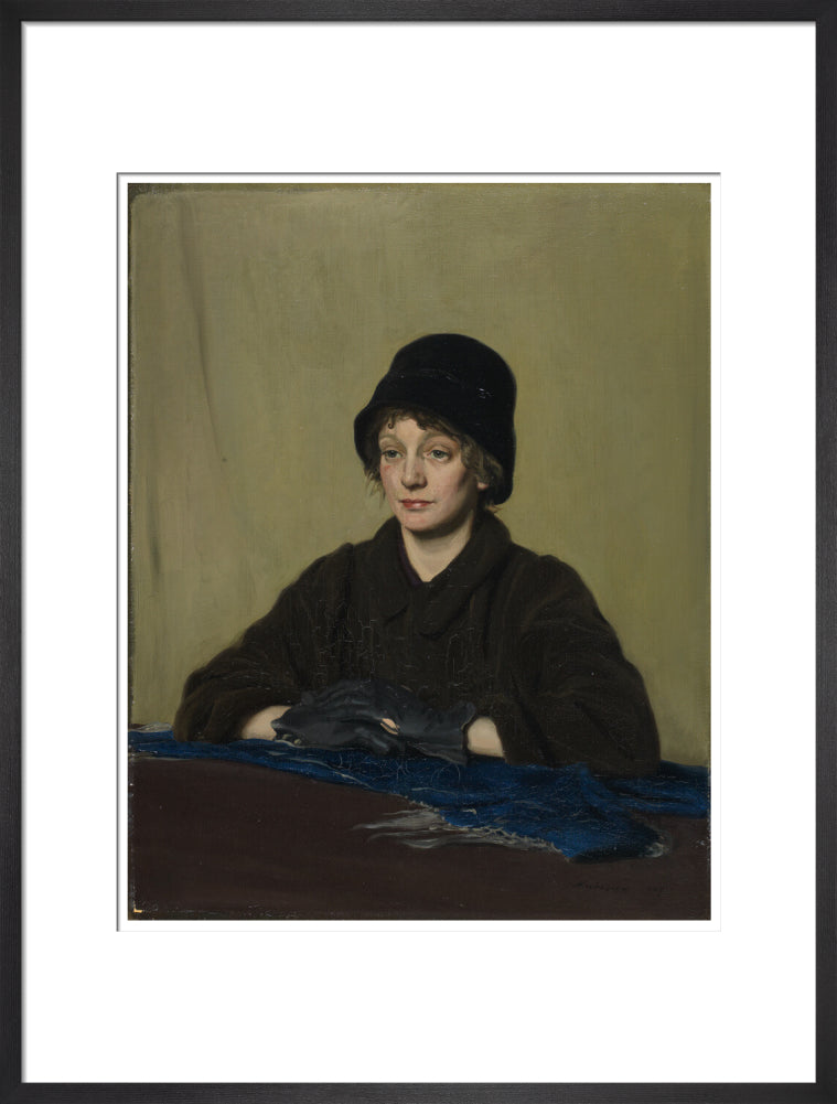 The Girl with a Tattered Glove - Art print