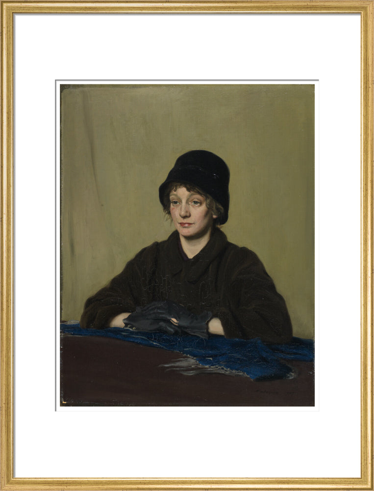 The Girl with a Tattered Glove - Art print