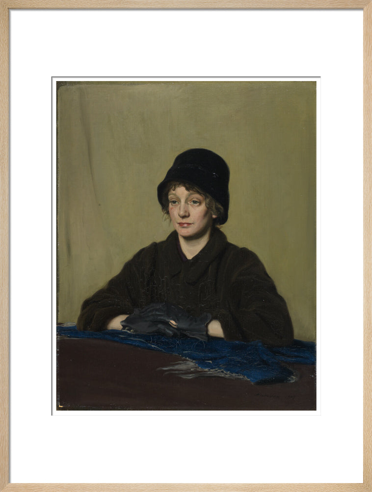 The Girl with a Tattered Glove - Art print