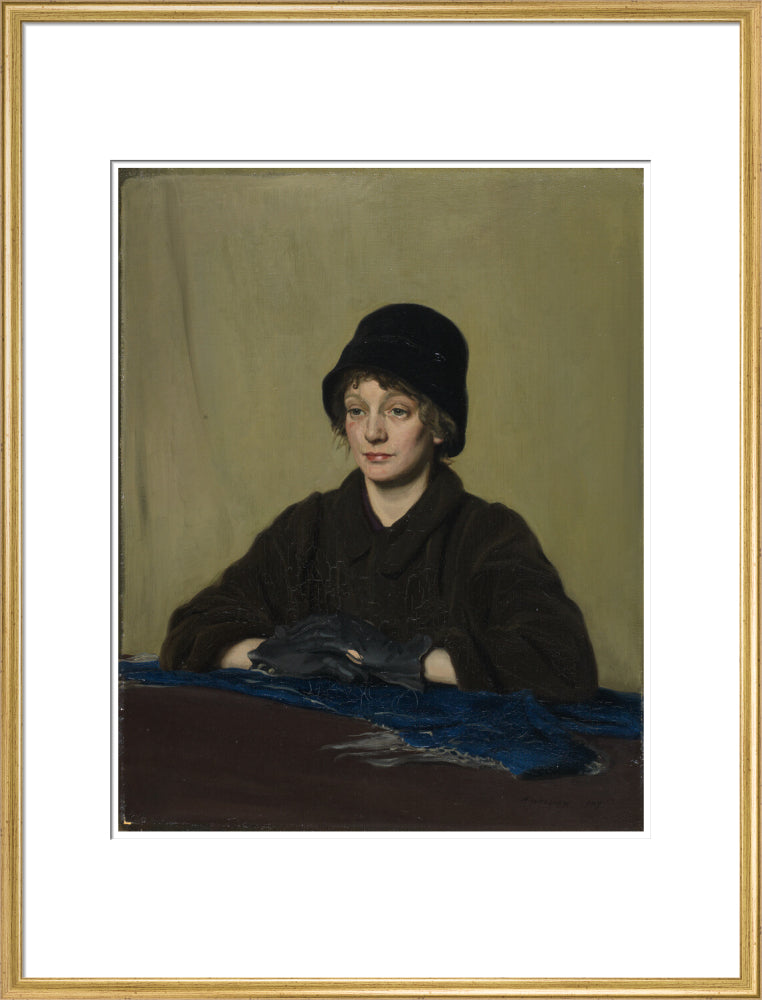 The Girl with a Tattered Glove - Art print