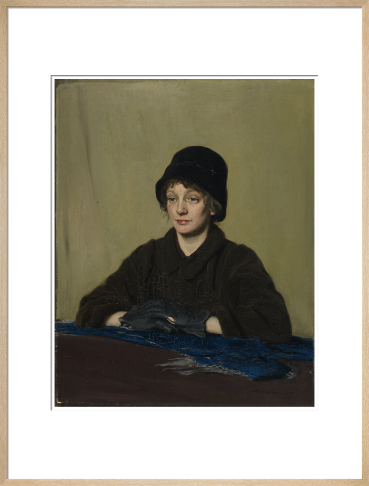 The Girl with a Tattered Glove - Art print