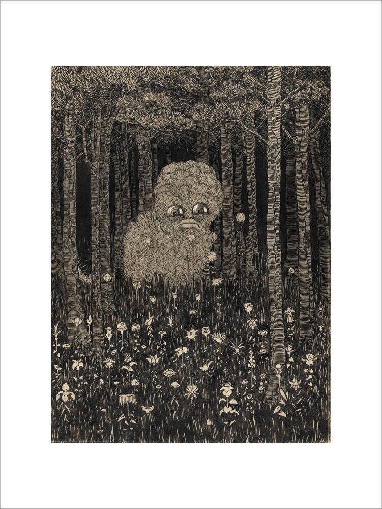 Bogus Beast, the Wily Grasser - Art print