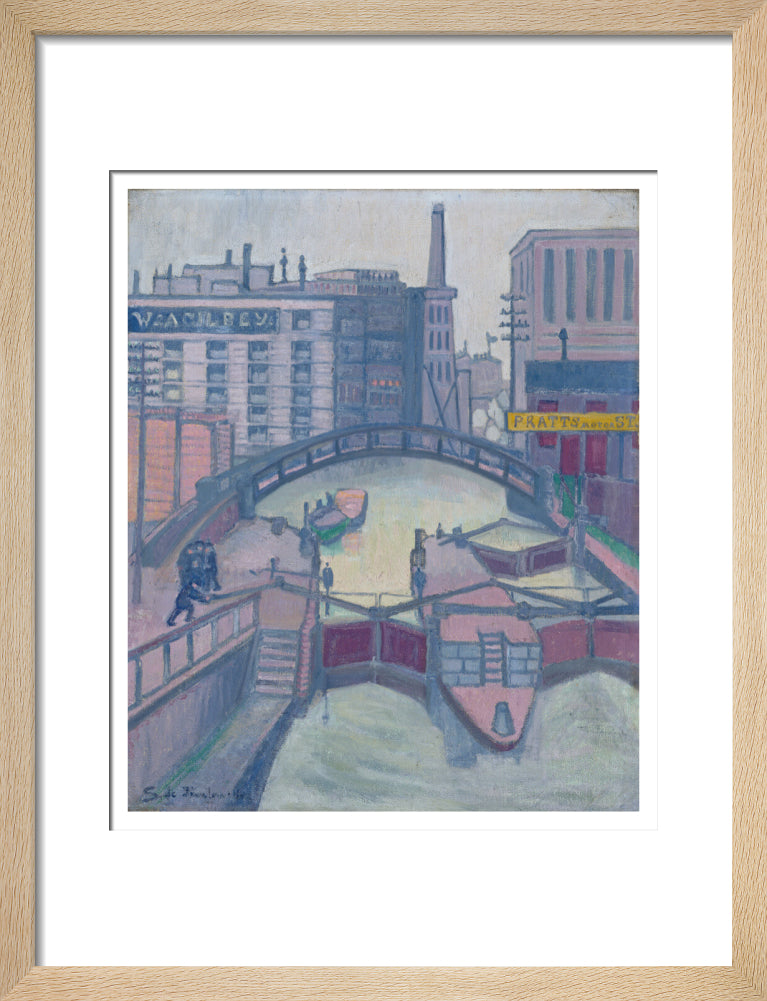 Lock on the Canal - Art print