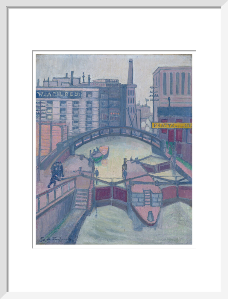 Lock on the Canal - Art print