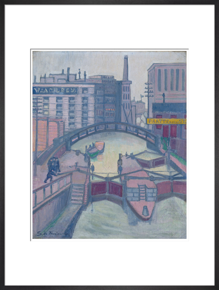 Lock on the Canal - Art print