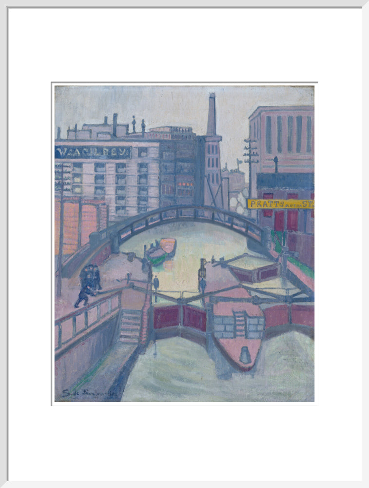 Lock on the Canal - Art print