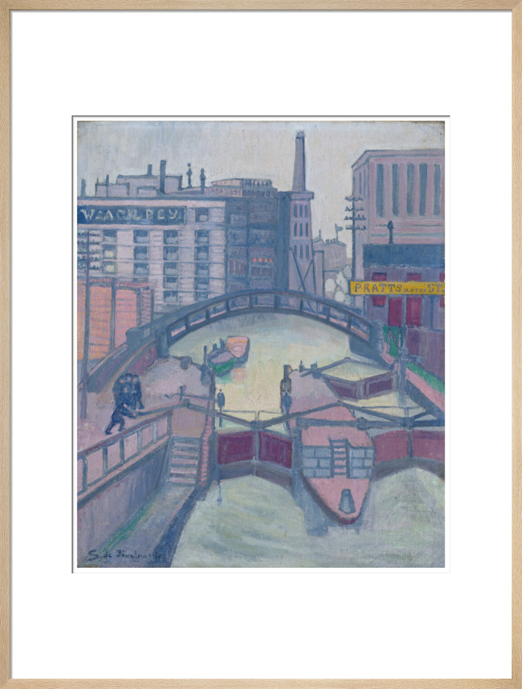 Lock on the Canal - Art print